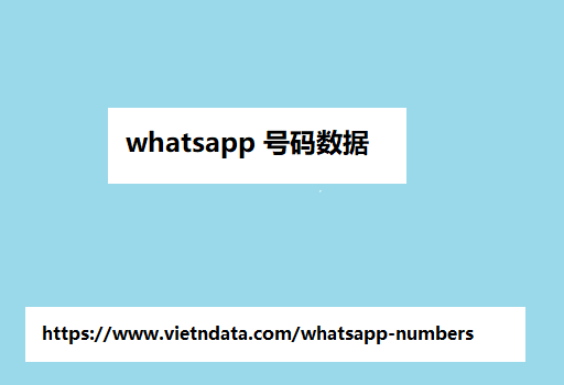 whatsapp 号码数据