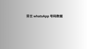 芬兰 whatsApp 号码数据 